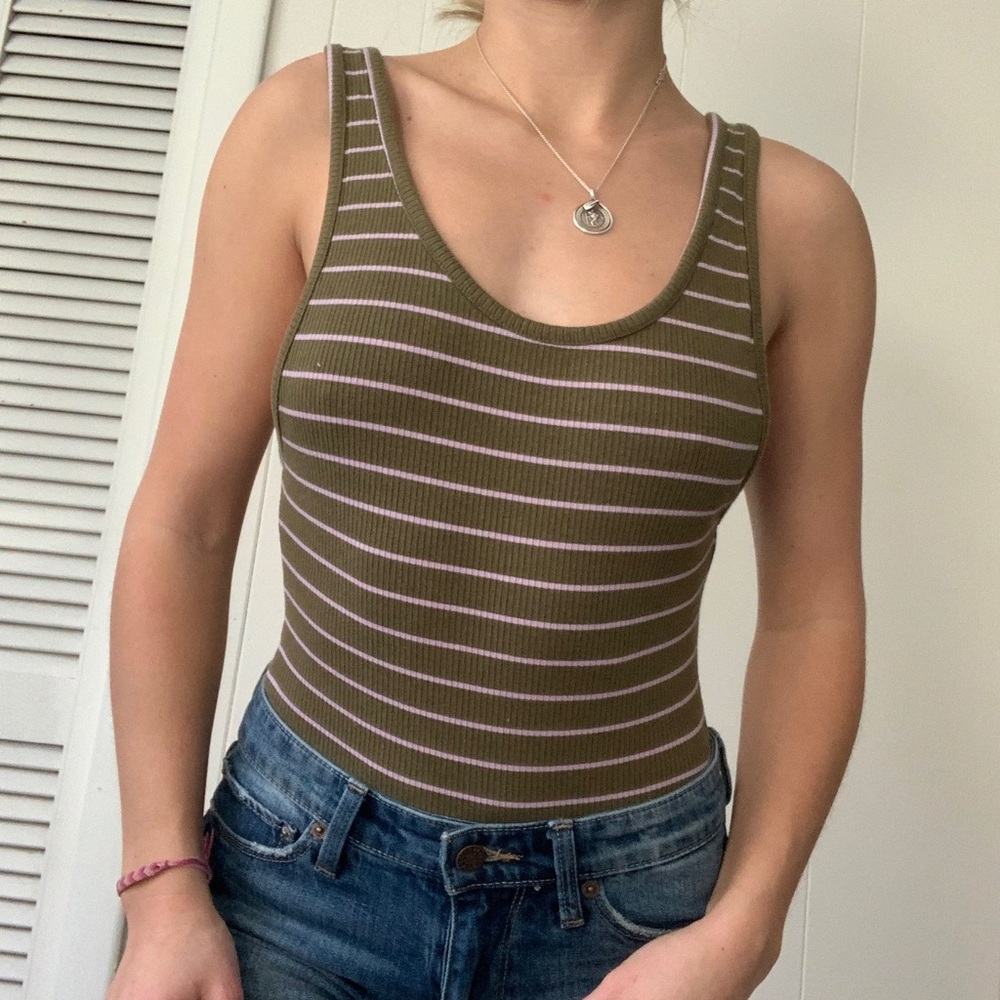 Urban Outfitters striped bodysuit